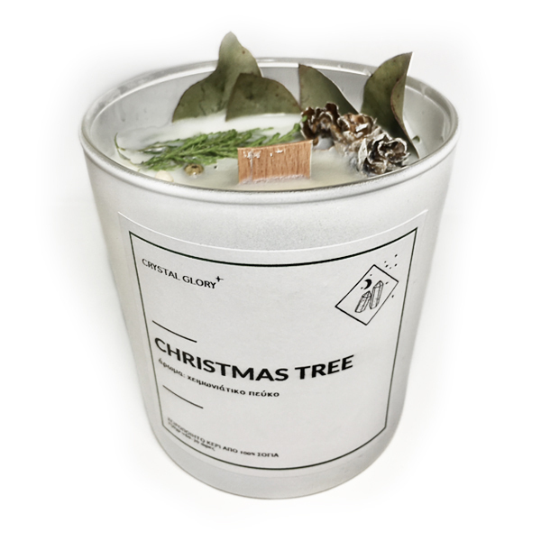 Χριστουγεννιάτικο δέντρο - 100% κερί σόγιας με άρωμα πεύκο - αρωματικά κεριά, χριστούγεννα, κερί σόγιας, κεριά & κηροπήγια