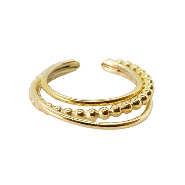 Δαχτυλίδι Selena (ασήμι 925, Επιχρυσωμένο) - ασήμι, επιχρυσωμένα, ασήμι 925, βεράκια, αυξομειούμενα