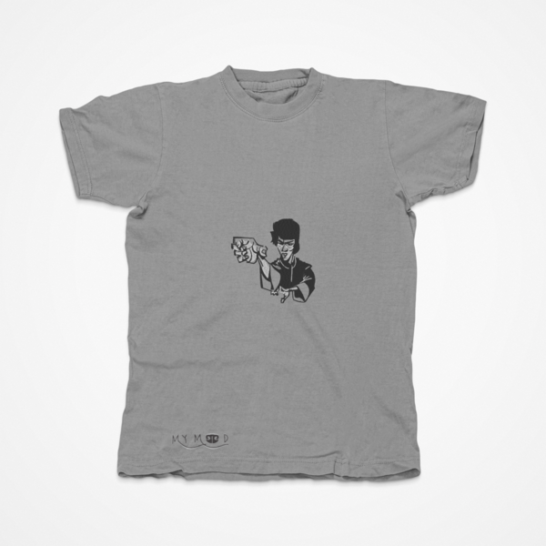 Βαμβακερό μπλουζάκι με κεντητό σχέδιο Bruce Lee - βαμβάκι, κεντητά - 4