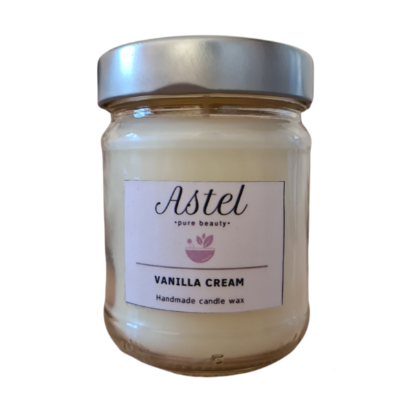 Χειροποίητο κερί με άρωμα vanilla cream 225ml - αρωματικά κεριά