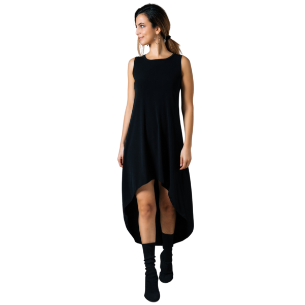 “TERSI” Φόρεμα με ασσύμετρο μήκος - mini, αμάνικο, all day - 5
