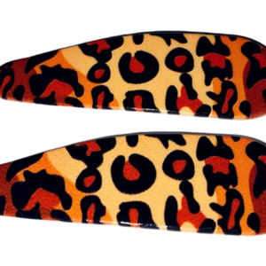 Σετ 4 τμχ τσιμπιδάκια μαλλιών leopard - πλαστικό, τσιμπιδάκια μαλλιών, hair clips