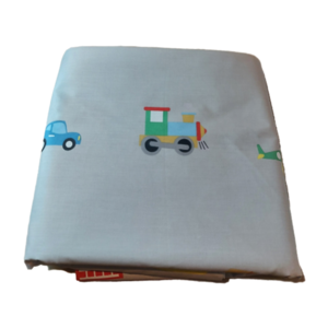 Βαμβακερή παπλωματοθήκη με οχήματα σε γκρι χρώμα για μονό πάπλωμα διάστασης 1,70 x 2,40μ - βαμβάκι, αγόρι, για παιδιά