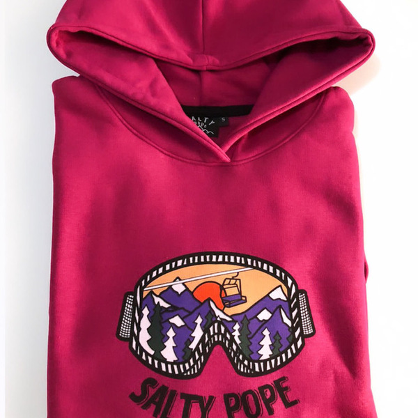 Purple Salty Mountain hoodie - βαμβάκι