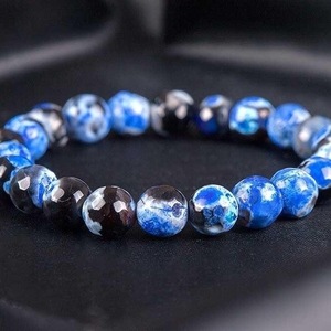 AHAT BRACELET DARK BLUE FASETTED - ημιπολύτιμες πέτρες, γυναικεία, χάντρες, χεριού, φθηνά