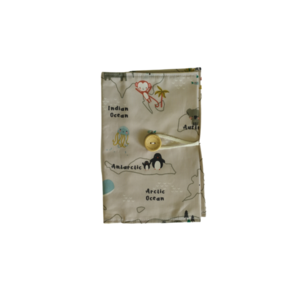 Θήκη βιβλιαρίου υγείας γκρι με χάρτη - θήκες βιβλιαρίου, κορίτσι, αγόρι