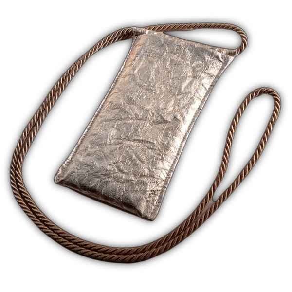 Χρυσή θήκη / τσαντακι κινητού, διάφορα μεγέθη, crossbody + neckbag, χιαστί - ύφασμα, χιαστί, θήκες, φθηνές - 3