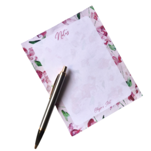 Σημειωματάριο ροζ άνθη - τετράδια & σημειωματάρια, φλοράλ
