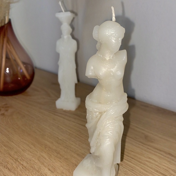Κερί Αφροδίτη της Μήλου - χειροποίητα, κερί σόγιας - 2