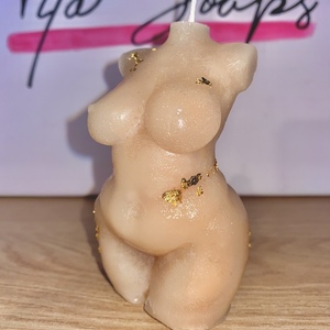 Κερί γυναικείο σώμα curvy - χειροποίητα, κερί σόγιας, body candle