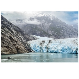 Printable Art|Photography "Boat to Dawes Glacier. Tracy Arm Fjord". - 7,6mb Ψηφιακό αρχείο - αφίσες
