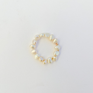 Pearls | Δαχτυλίδι με πέρλες - μαργαριτάρι, σταθερά, boho, πέρλες, ατσάλι