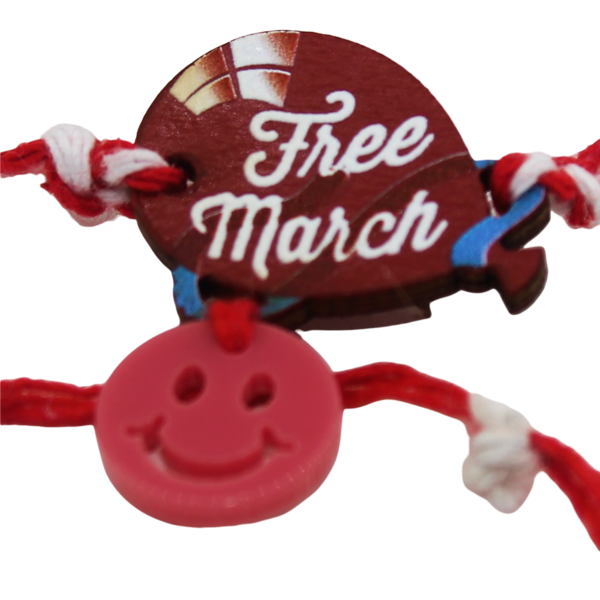 Μαρτάκι in corde "Free March" - μαρτάκια, βραχιόλι παιδικό - 2