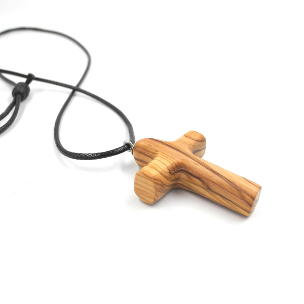 Μοναδικό χειροποίητο μενταγιόν υψηλής ποιότητας -Γούρι Σταυρός Χειροποίητο από μασίφ ξύλο ελιάς. 4 x 3 x 0,8 εκ. - ξύλο, σταυρός, γούρια, ξύλινα
