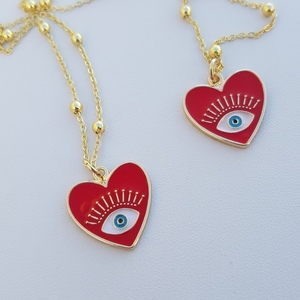 Αλυσίδα ατσάλι, με καρδιά μεταλλική .valentine's day - καρδιά, μέταλλο, ατσάλι, layering, κοσμήματα