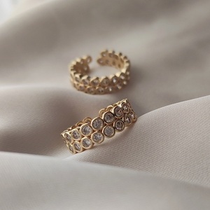 Diana χρυσό δαχτυλίδι - επιχρυσωμένα, ορείχαλκος, βεράκια, αυξομειούμενα - 2