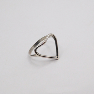 Χειροποίητο δαχτυλίδι καρδιά, ασήμι 925 - ασήμι, ασήμι 925, καρδιά, γεωμετρικά σχέδια, κοσμήματα - 4