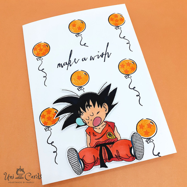 Ευχετήρια Κάρτα - Dragon Ball - Goku - γενέθλια, κάρτα ευχών, σούπερ ήρωες, ήρωες κινουμένων σχεδίων - 2