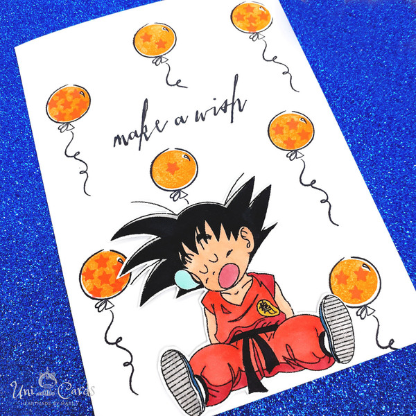 Ευχετήρια Κάρτα - Dragon Ball - Goku - γενέθλια, κάρτα ευχών, σούπερ ήρωες, ήρωες κινουμένων σχεδίων - 4