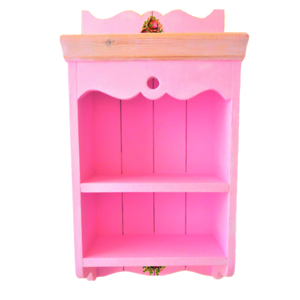 Ντουλάπι τοίχου ροζ 52χ27χ13 cm-2 - ξύλο, οργάνωση & αποθήκευση