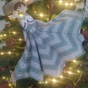 Lovey Owl blanket - 60 cm διάμετρος - δώρα γενεθλίων, 0-3 μηνών, δώρο γέννησης, 1-2 ετών, κουβέρτες - 2