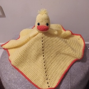 Mr. Taylor Duck Security Blanket - 50 cm διάμετρος - δώρα για βάπτιση, δώρα γενεθλίων, δώρο γέννησης, κουβέρτες - 2