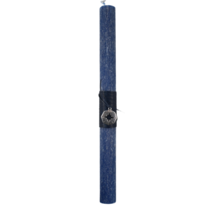 Αντρική πασχαλινή λαμπάδα με πυξίδα μεταλλική μπλε 30 εκατοστά - αγόρι, λαμπάδες, για ενήλικες, για εφήβους - 2