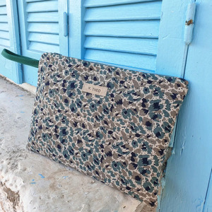 Τσαντάκι χειρός, clutch bag υφασμάτινο, leopardprint - ύφασμα, animal print, clutch - 3