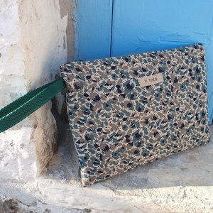 Τσαντάκι χειρός, clutch bag υφασμάτινο, leopardprint - ύφασμα, animal print, clutch - 4