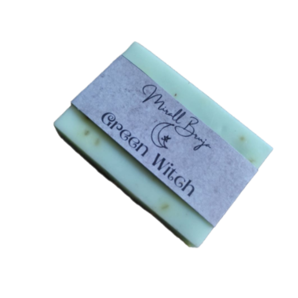 Green Witch | Handmade soap | Χειροποίητο σαπούνι | 100g | Tea tree oil & Eucalyptus - προσώπου, σώματος