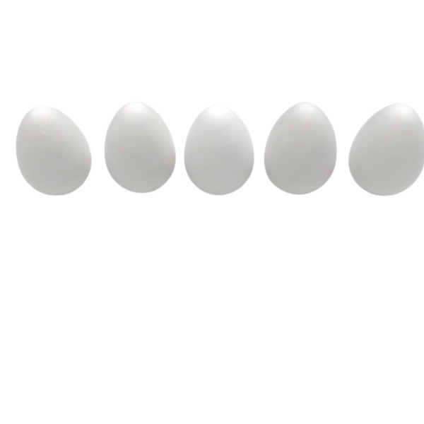 7 γύψινα αυγά σε φυσικό μέγεθος 5εκ - πασχαλινά αυγά διακοσμητικά, πασχαλινή διακόσμηση, υλικά κατασκευών - 5