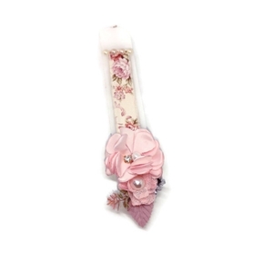 Αρωματική Λαμπάδα Με Κλιπ Μαλλιών Κοντή 20cm Floral Λευκή - κορίτσι, λαμπάδες, για παιδιά, αρωματικές λαμπάδες, για μωρά - 3