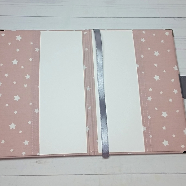 Θήκη βιβλιαρίου pink&gray - κορίτσι, θήκες βιβλιαρίου - 3
