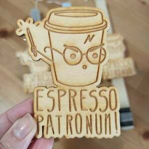 αντρική λαμπάδα espresso patronum ( καφές ) 30 cm - λαμπάδες, για ενήλικες, για εφήβους - 4