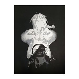 Full Metal Alchemist Fan Art (acrylic on canvas 35×45cm) - πίνακες & κάδρα, πίνακες ζωγραφικής