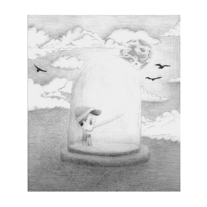 Living in a Tale 21×29,7cm (pencil on paper) - πίνακες & κάδρα