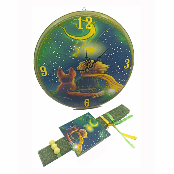 Σετ λαμπάδα ρολόι 30cm Μικρός Πρίγκιπας - αγόρι, λαμπάδες, μικρός πρίγκιπας, πάσχα, για μωρά