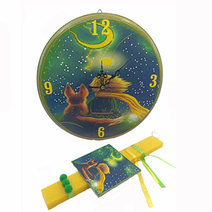 Σετ λαμπάδα ρολόι 30cm Μικρός Πρίγκιπας - αγόρι, λαμπάδες, μικρός πρίγκιπας, πάσχα, για μωρά - 2