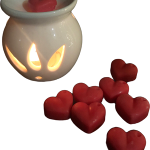 Wax melts σε σχήμα καρδιάς 8τμχ - κερί, αρωματικά κεριά, αρωματικά χώρου - 2