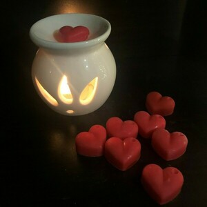 Wax melts σε σχήμα καρδιάς 8τμχ - κερί, αρωματικά κεριά, αρωματικά χώρου - 3