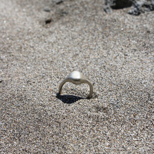 Δαχτυλίδι ασημένια μπίλια - ασήμι 925, αυξομειούμενα - 2