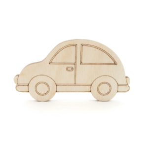 Αυτοκίνητο ξύλινη φιγούρα διακοσμητική - σετ 10 τεμαχίων - υλικά κατασκευών