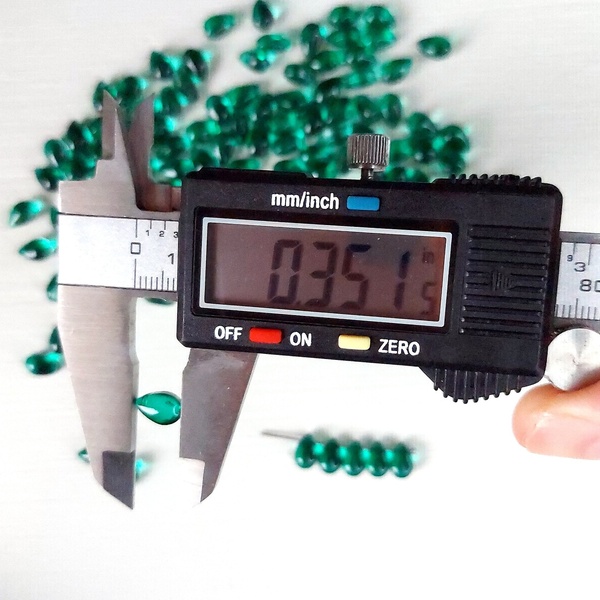 Πράσινες Γυάλινες Χάντρες Σταγόνα 6x9mm 10τεμ - υλικά κοσμημάτων, υλικά κατασκευών - 4