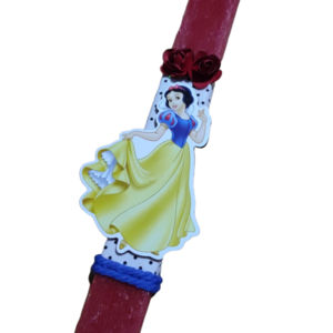 Λαμπάδα Χιονάτη με διακοσμητικό - κορίτσι, λαμπάδες, πριγκίπισσες - 3