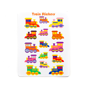 «Train Stickers» Φύλλο Αυτοκόλλητο 27cmx21cm - κορίτσι, αγόρι, δώρο, αυτοκόλλητα