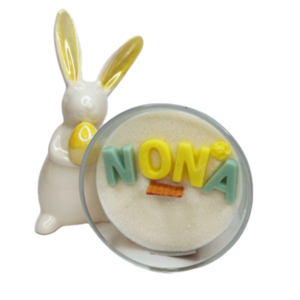 Χειροποίητο κερί σόγιας 'Νονά' με άρωμα της επιλογής σας 205 ml - αρωματικά κεριά