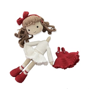 Λαμπάδα πλεκτή κούκλα Bella 38 cm - κορίτσι, λαμπάδες, για παιδιά, παιχνιδολαμπάδες, πλεχτή κούκλα - 3