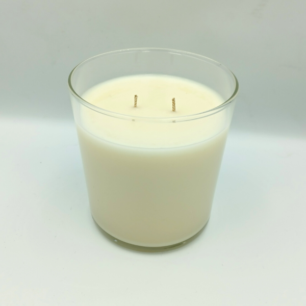 100% Φυτικό Αρωματικό Κερί σόγιας 250γρ.Διάφανο Γυάλινο δοχείο Apple Fresh (μήλο, κανέλα) - αρωματικά κεριά - 2