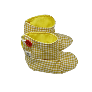 Πασχαλινό σετ λαμπάδα και παπουτσάκια κοτοπουλάκι κίτρινο - λαμπάδες, σετ, ζωάκια, για μωρά - 3
