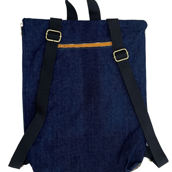Σακίδιο πλάτης / backpack από ύφασμα olive 1 - ύφασμα, πλάτης, all day, φθηνές - 2